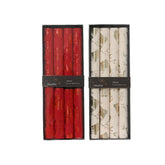 Decoris Polyester Placemat Set of 4pcs 40 x 30cm - Red/Cream (2 Assorted)